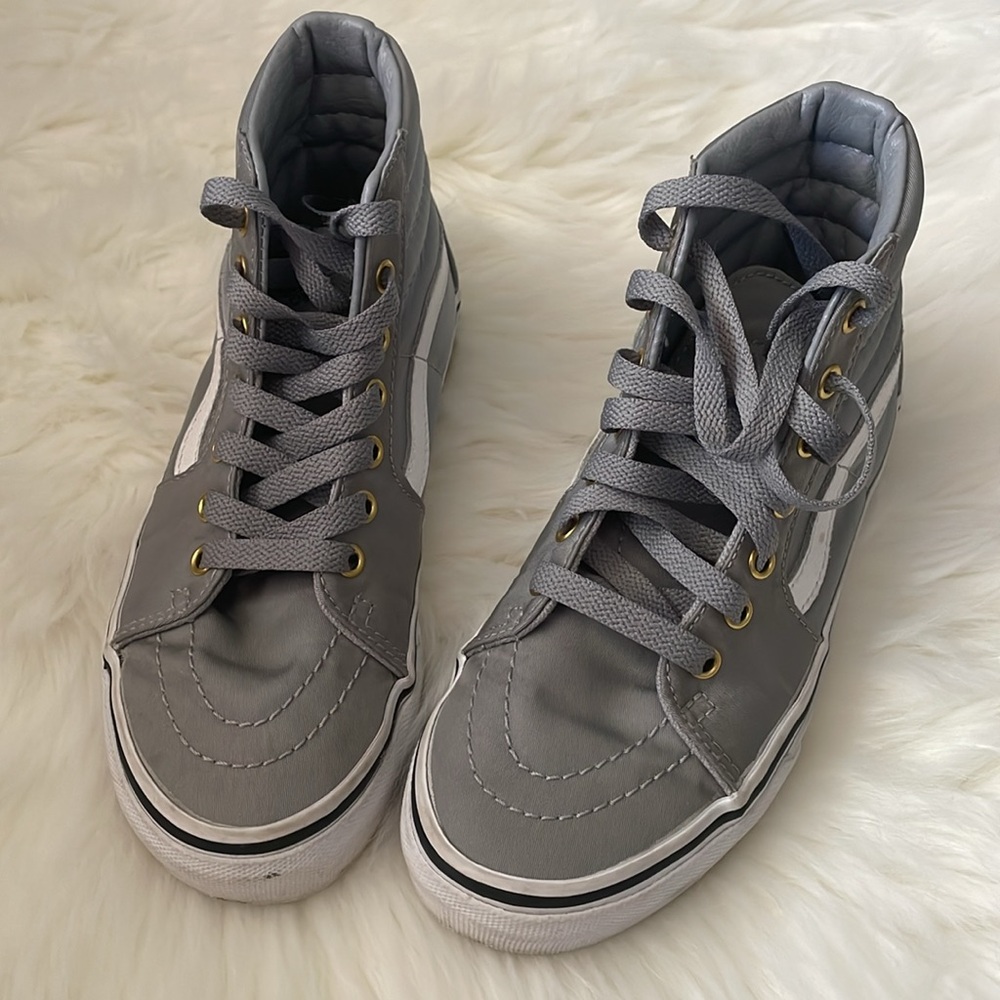 Gray High-Top Kids Shoes
